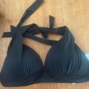 Stylish Black Halter Bikini Top